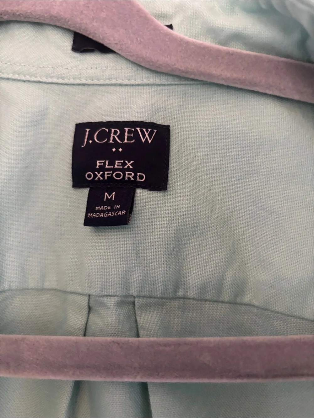 J. Crew Mint Green Classic Button-Down Shirt medium